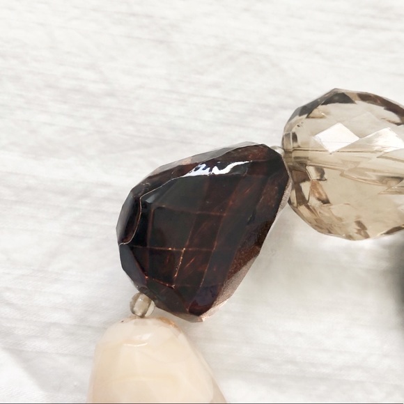 4/$22 Multi Faceted Faux Gemstone Stretch Bracelet - Picture 7 of 13